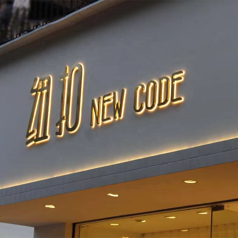 Commercial lighting signage