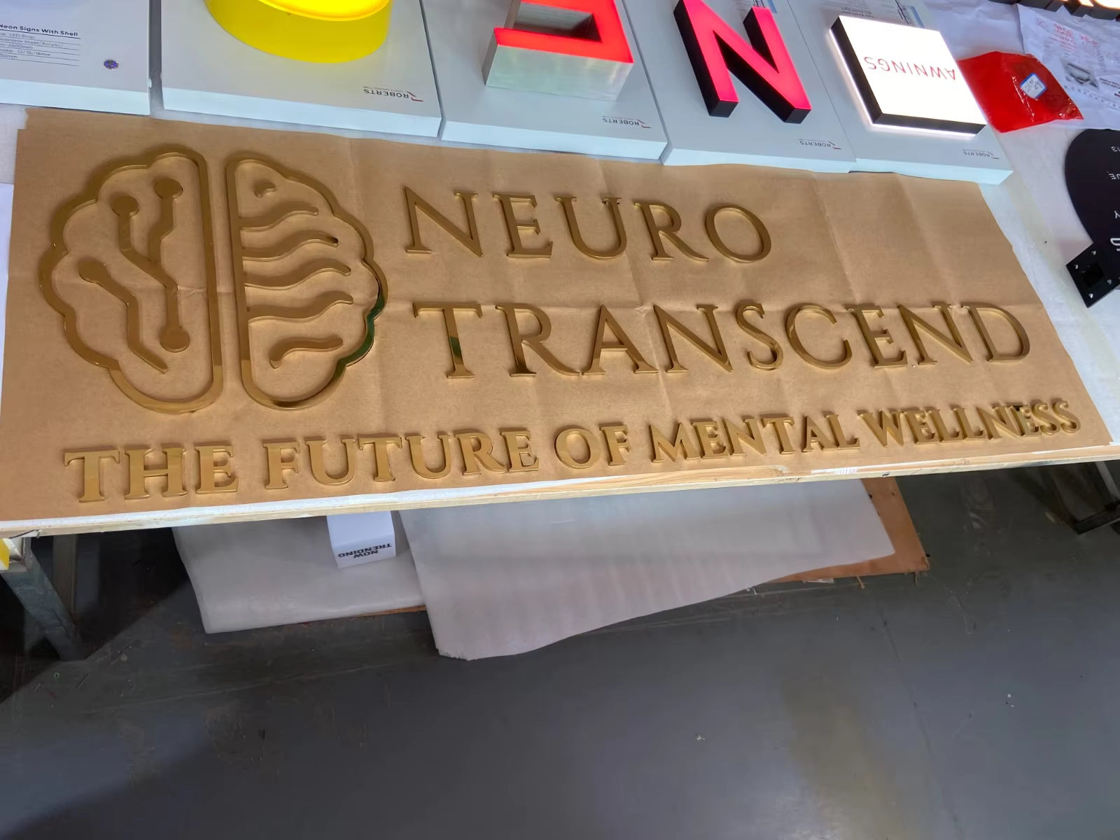 Commercial lighting signage