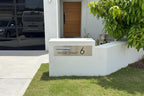 Custom Rectangle LED Stainless Steel Brick in Mailbox