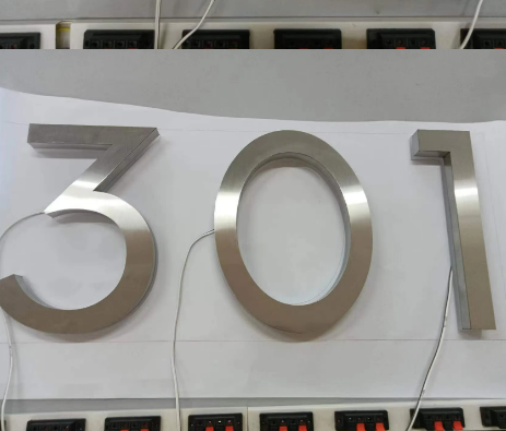 Custom Metal 3D LED House Numbers and Letters