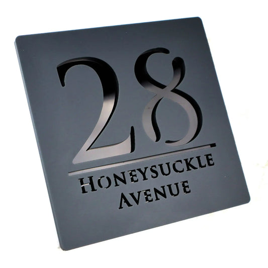 Custom Acrylic House/Letterbox Sign - Square.