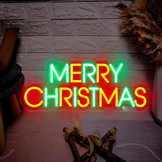 Neon Christmas Sign Merry Christmas Design 4