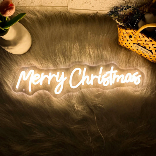 Neon Christmas Sign Merry Christmas Design 1